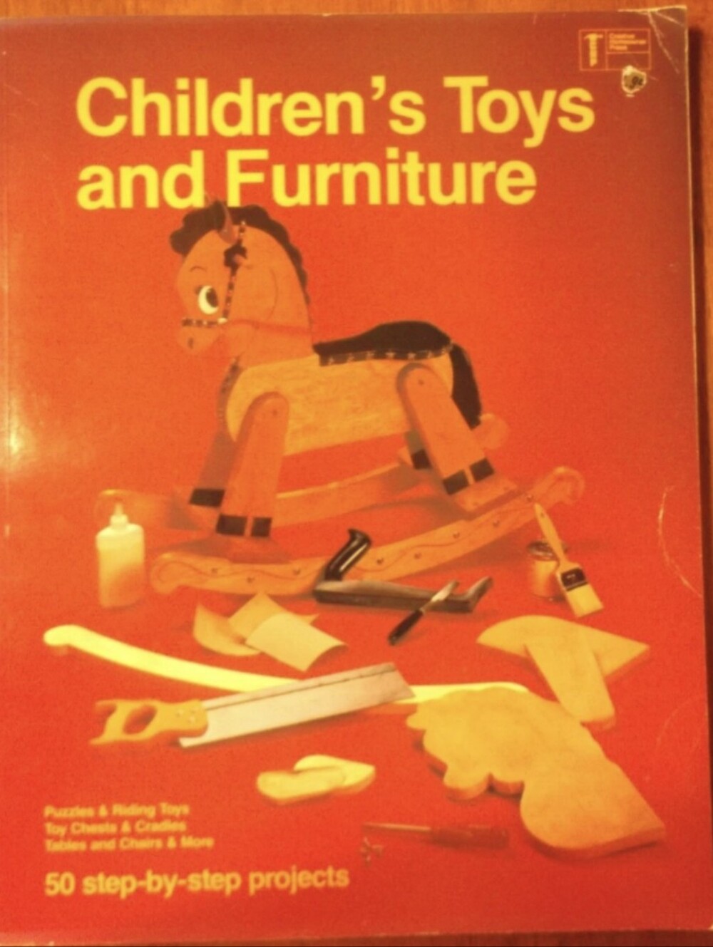 CHILDREN'S TOYS AND FURNITURE woodworking 50 projects puzzles cradles sled 1983
